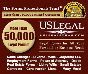 USLegalForms.com Legal forms for all your personal or business needs.